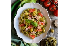 Image Alt-seafood and pasta dish